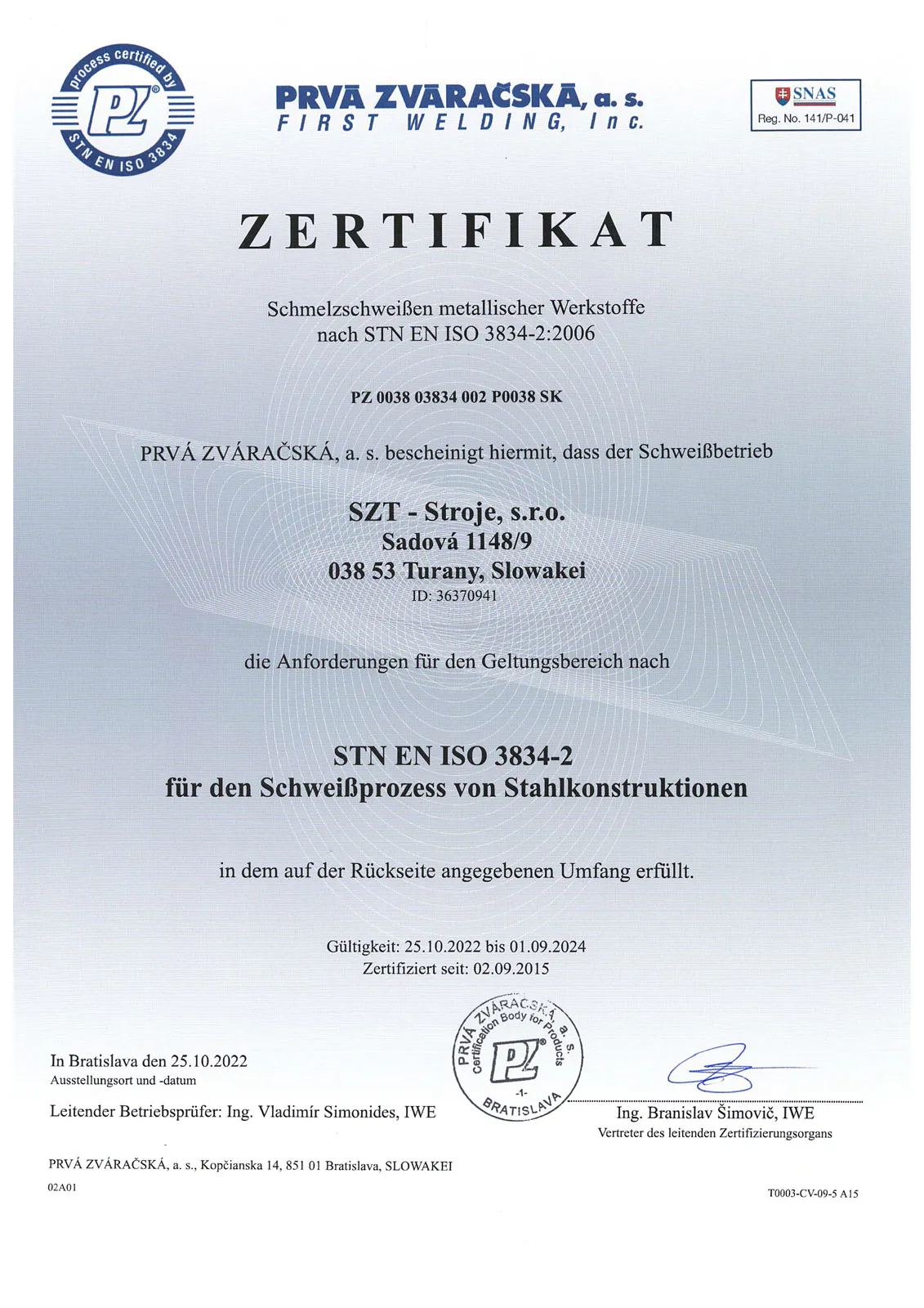 STN EN ISO 3834-2